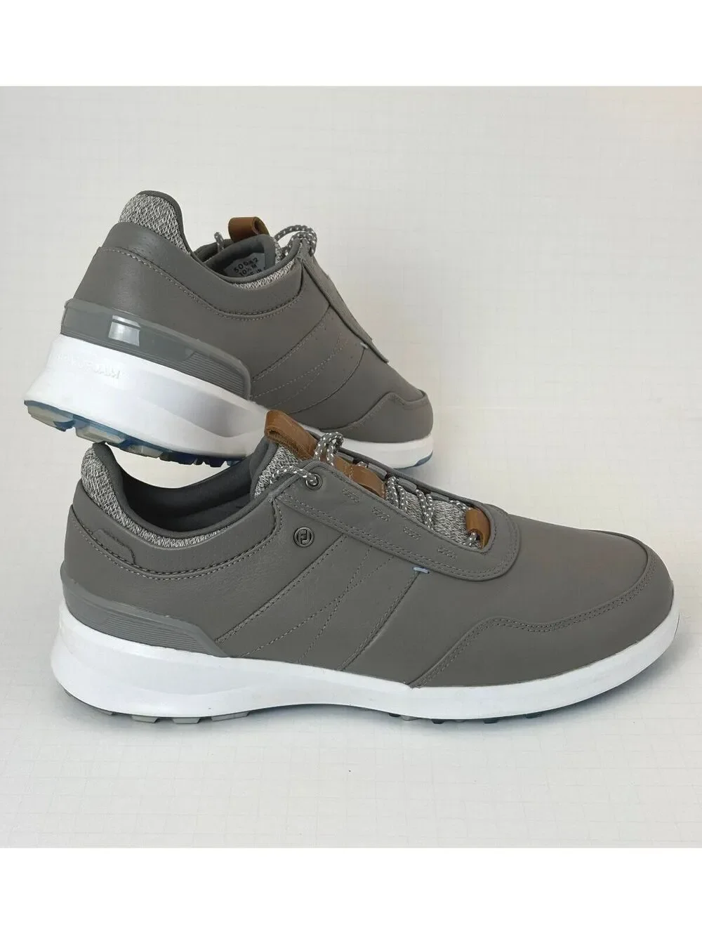 FootJoy Stratos Men's Leather Golf Shoes Gray Size 10.5